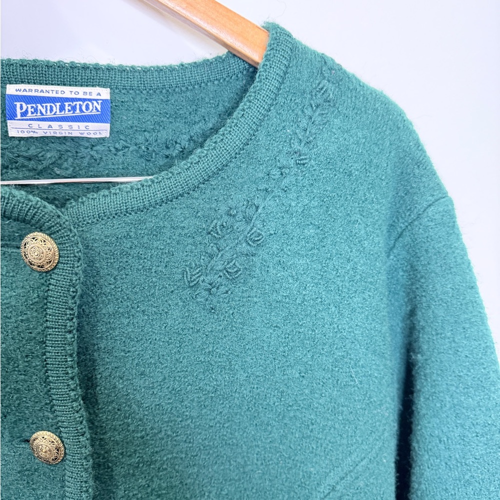 Pendleton Wool Long Sleeve Button Up Cardigan - image 2